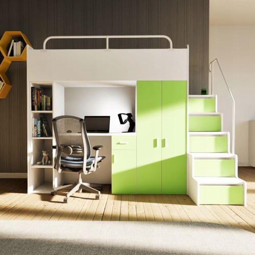 High sleeper cabin bed - high,