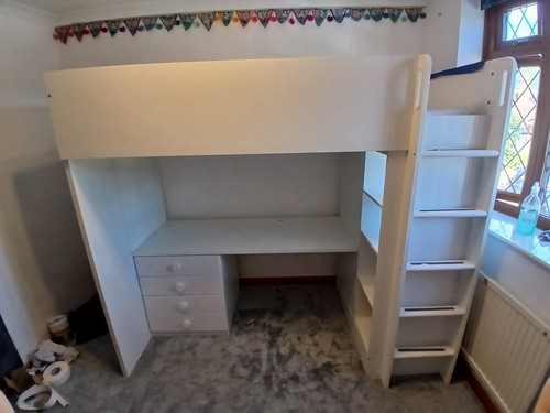 Ikea high sleeper - ikea, bed