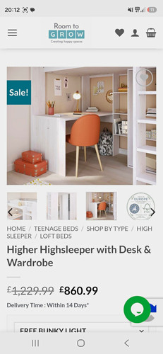 Room grow higher - to,