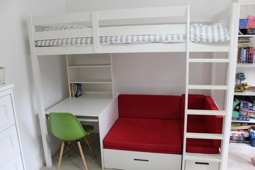 High sleeper bed - with, desk