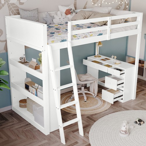Single solid pine wood - pine, loft