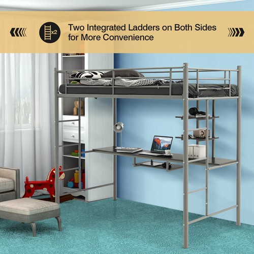 High sleeper bunk bed - bed, sigle