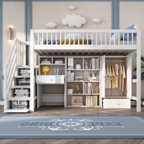 Wooden high sleeper storage - wooden,