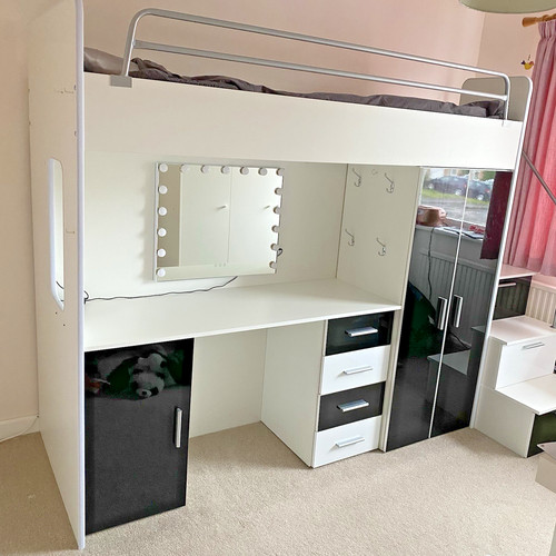 High sleeper cabin bed - high, with