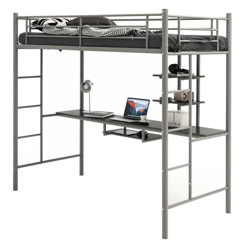Metal bunk bed - bed, high